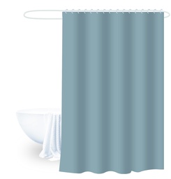 [230038710] Cortina baño gris liso 180x180cm