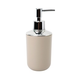 [230038719] Dispensador jabón plástico plateado beige