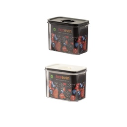 [230040825] Contenedor plástico hermético blanco/negro 1,2lt