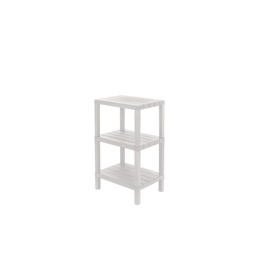 [230040888] Estante plástico blanco 3 niveles 39x23x65,7cm