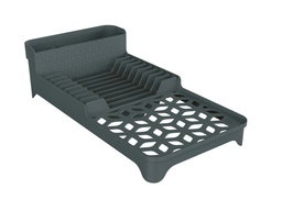 [230041456] Secaplatos plástico gris 40,8x20,7x11,5cm