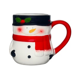 [230042075] Tazón navideño 12,5x8,5x10cm mono nieve