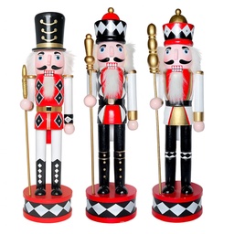 [230042086] Cascanueces madera 38cm rombos