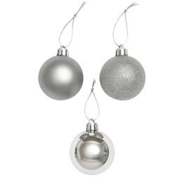 [230042103] Bola navidad 5cm 20pcs plateado