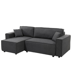 [230044290] Sofá cama seccional Vito gris oscuro edición touch